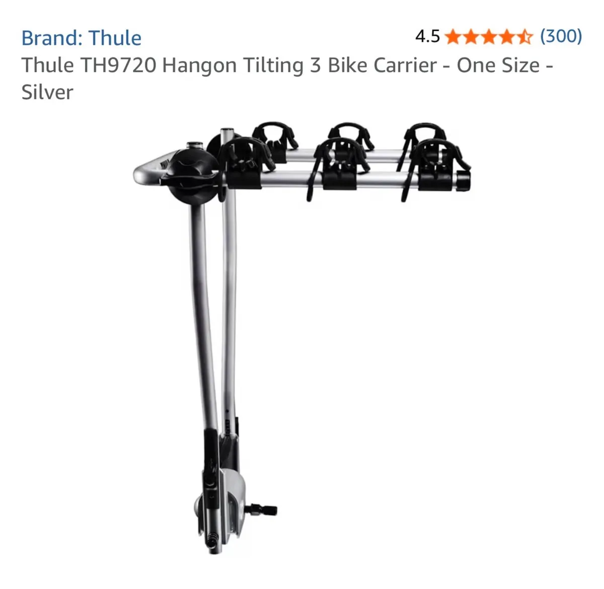 Thule 3 bike carrier - Image 3