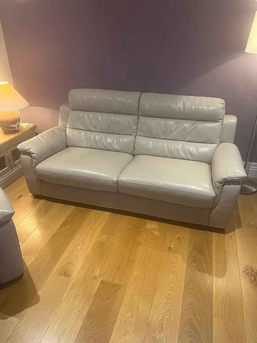 Genuine Leather 3-Piece Suite – Excellent Conditio - Image 1