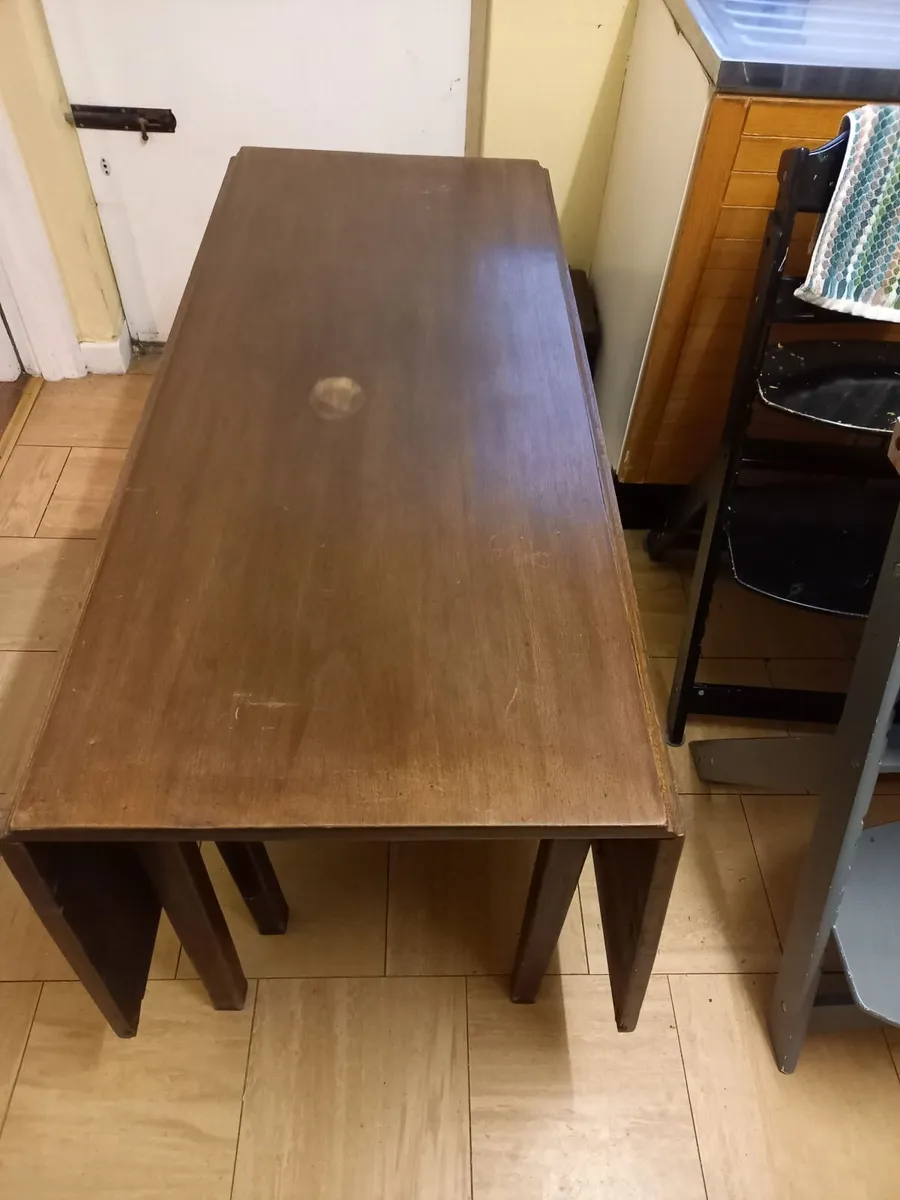 Antique Drop Leaf Table - Image 4
