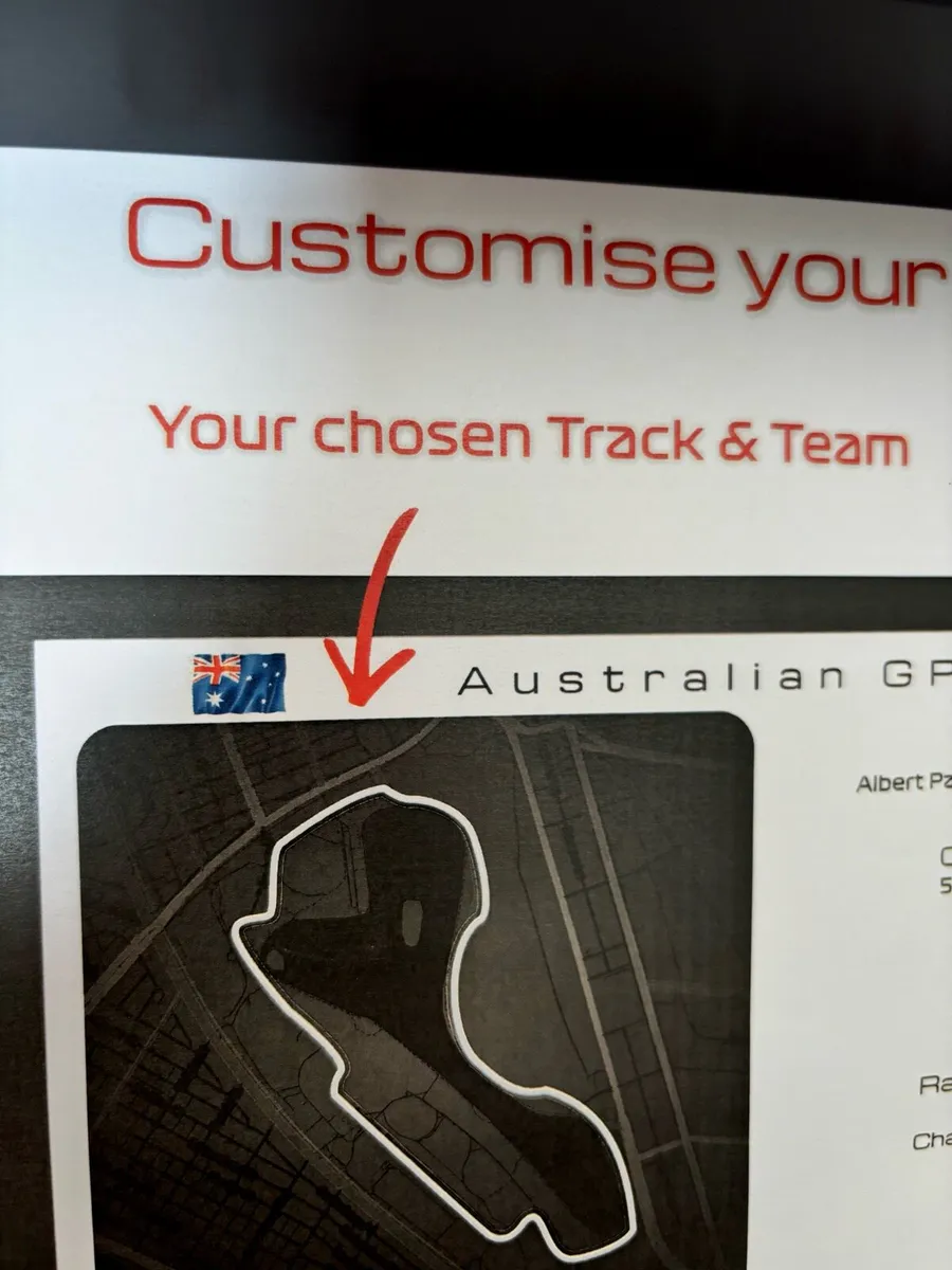 Custom made Formula 1 display frame - Image 2