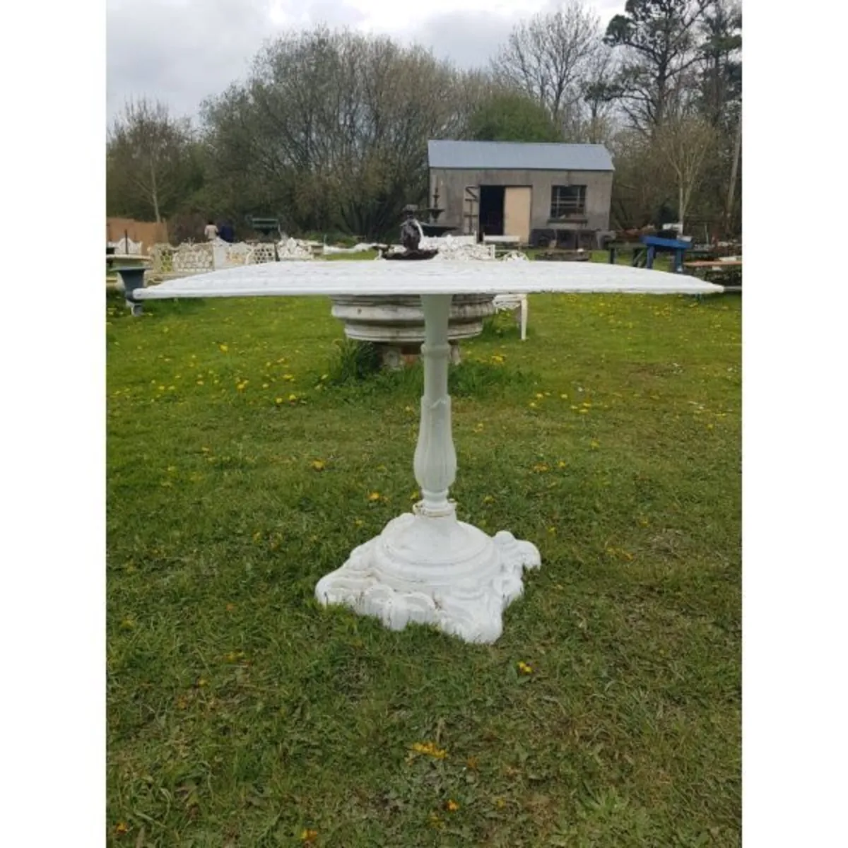 Cast Iron Table – Square – Style N - Image 1