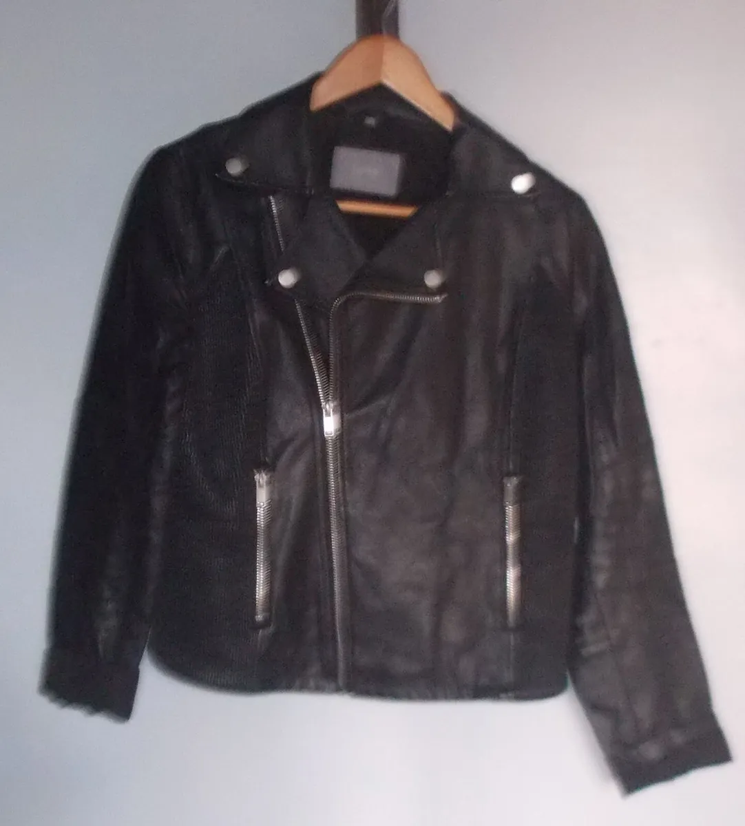 Black Leather Jacket - Image 1