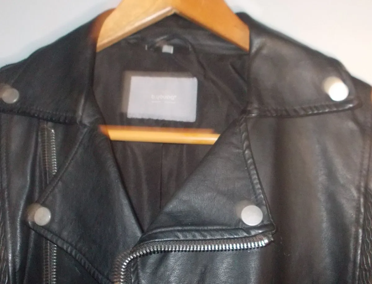 Black Leather Jacket - Image 2