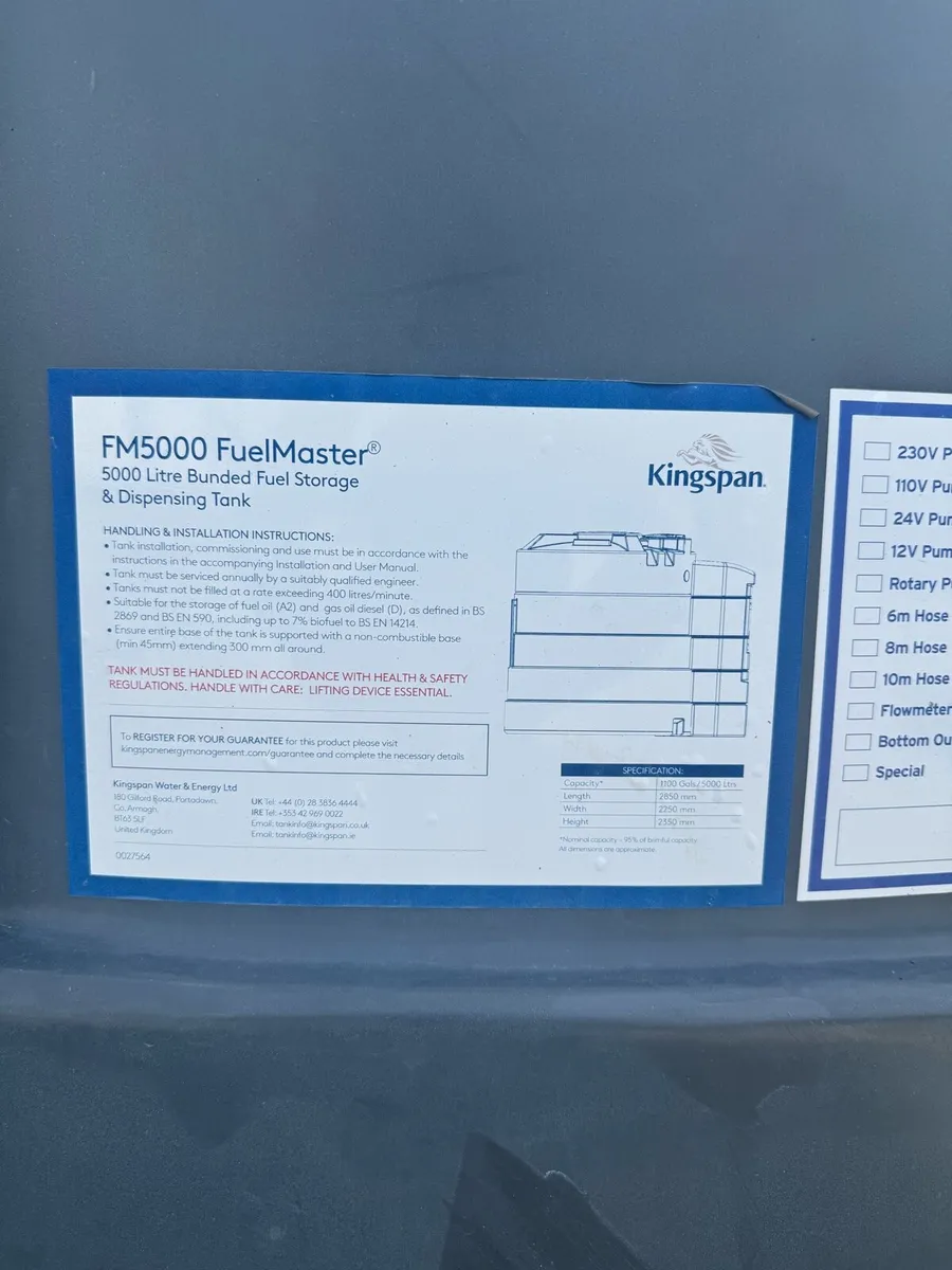 Kingspan Bunded Fuel Tank 5000 litres - Image 3