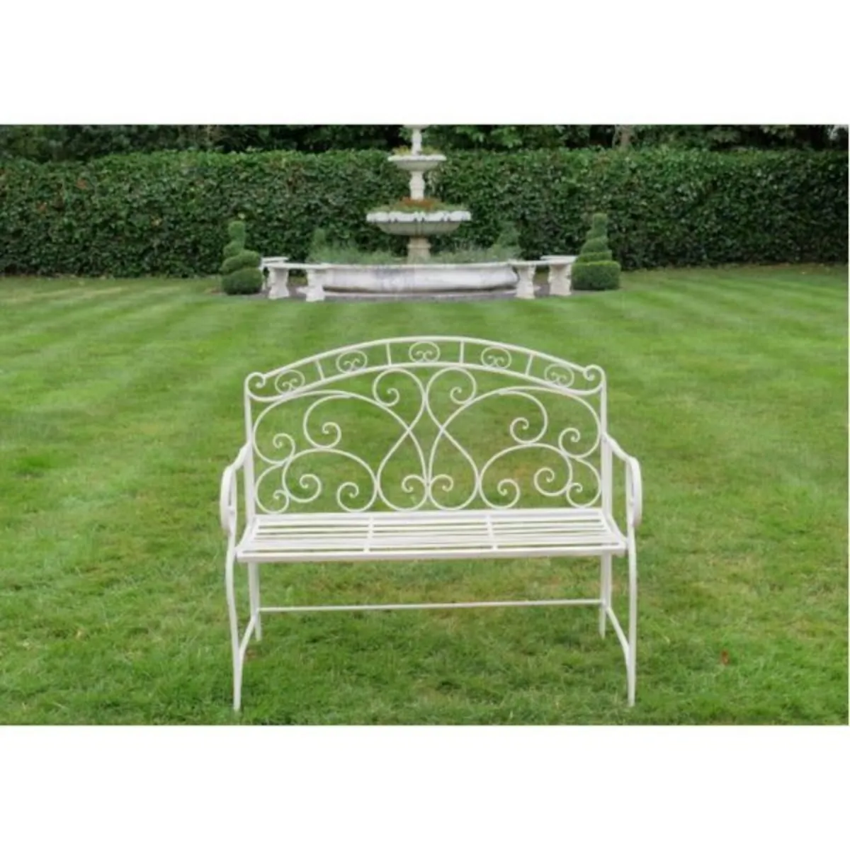 Bench 9 – Ornate Back Swirl – D7386