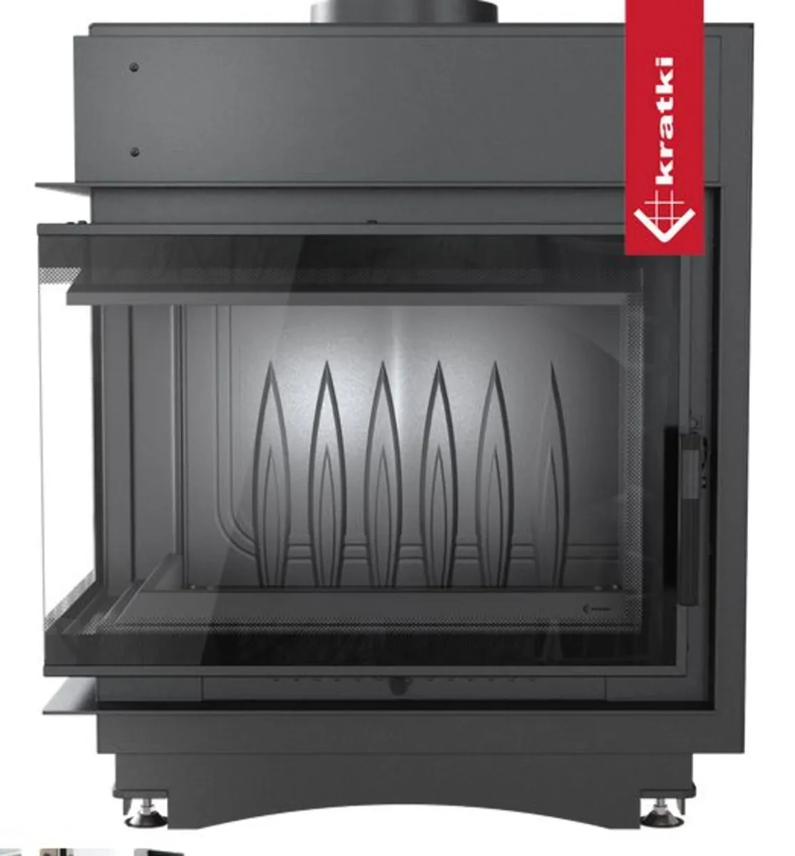 Cast iron INSET STOVE KRATKI MAJA DECO left 8 kW - Image 4