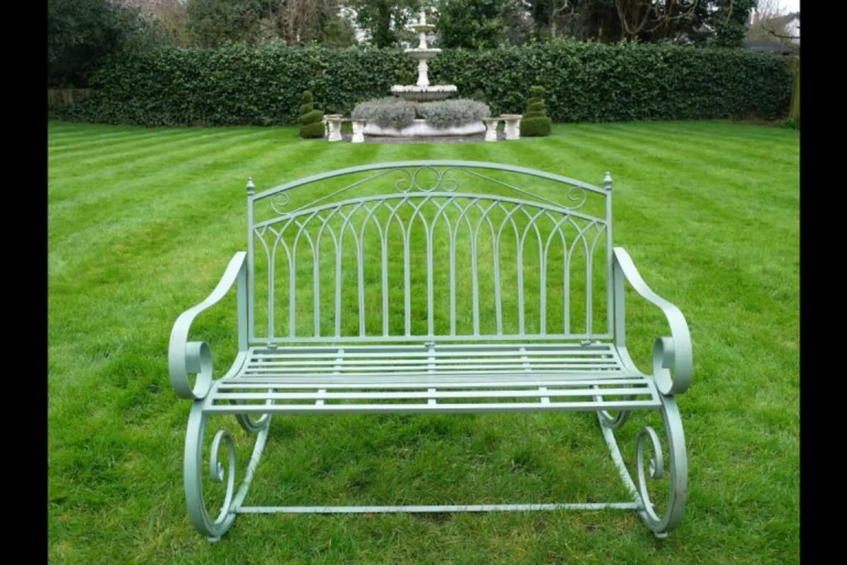 Alfie Rocking Bench – Green-D9795 - Image 1