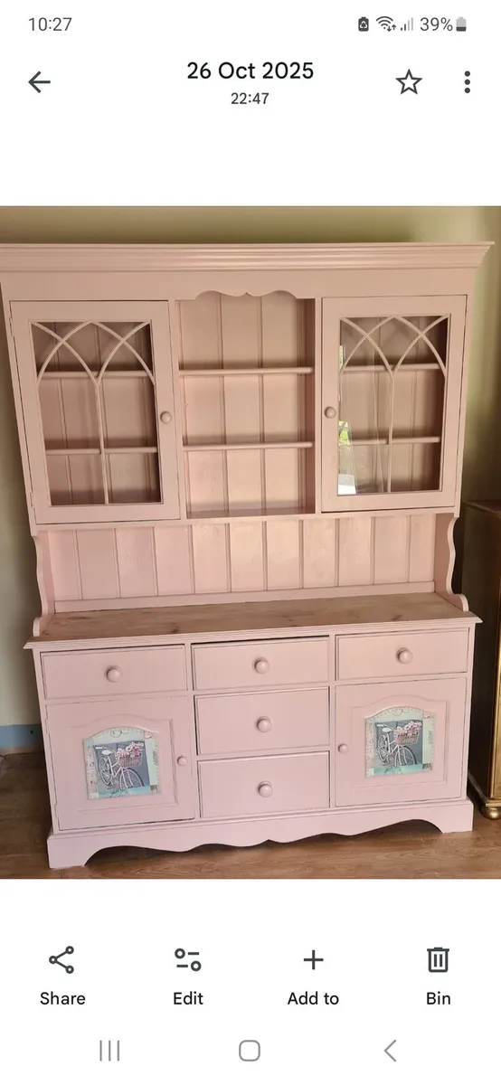 Kitchen dresser pitch pine well made - Image 2