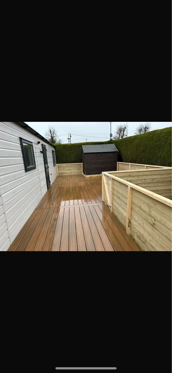 Composite decking board Teak - Image 1