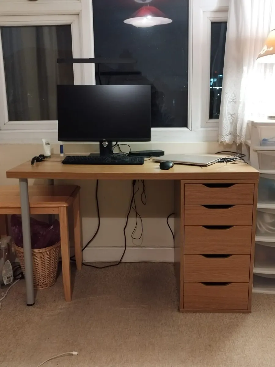 Sturdy Office Desk with Detachable 5-Dr - Image 2