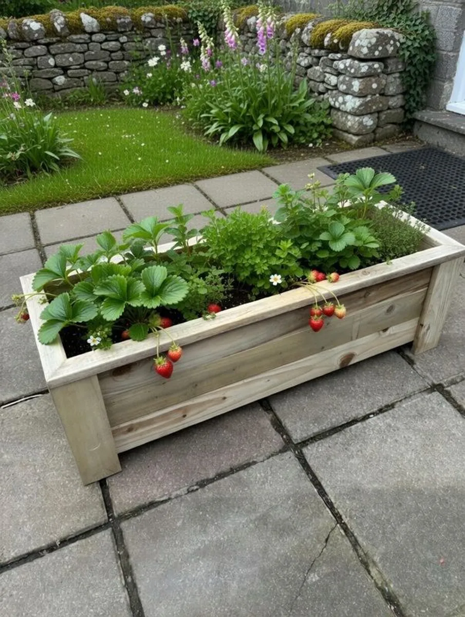 Weather proof timber planters / herb planter box - Image 3