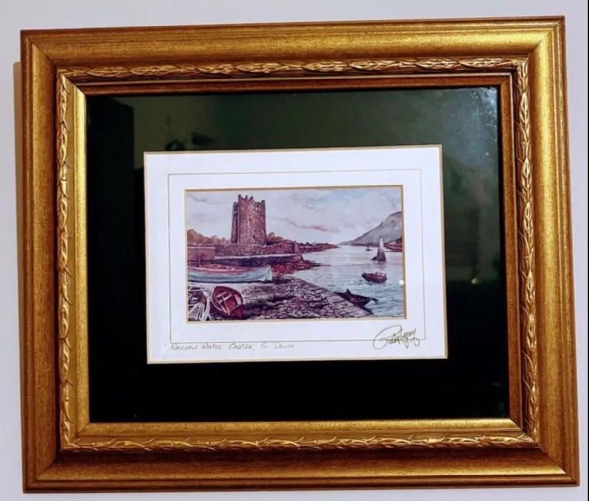 Vintage print of Narrow Water Castle - Image 1