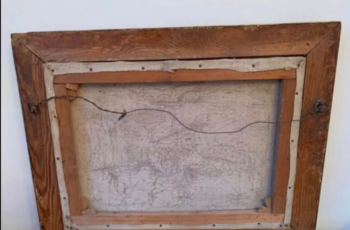 Antique Oil Painting by T Hall - Image 3