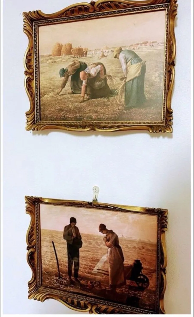 Vintage reproductions (pair) - Jean Francis Millet - Image 2