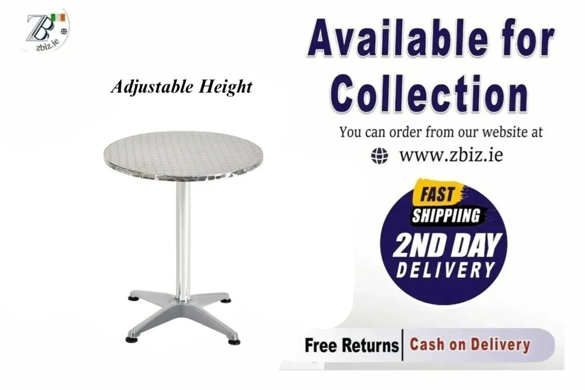 Round Bistro Table for Indoor & Outdoor Use - Image 1