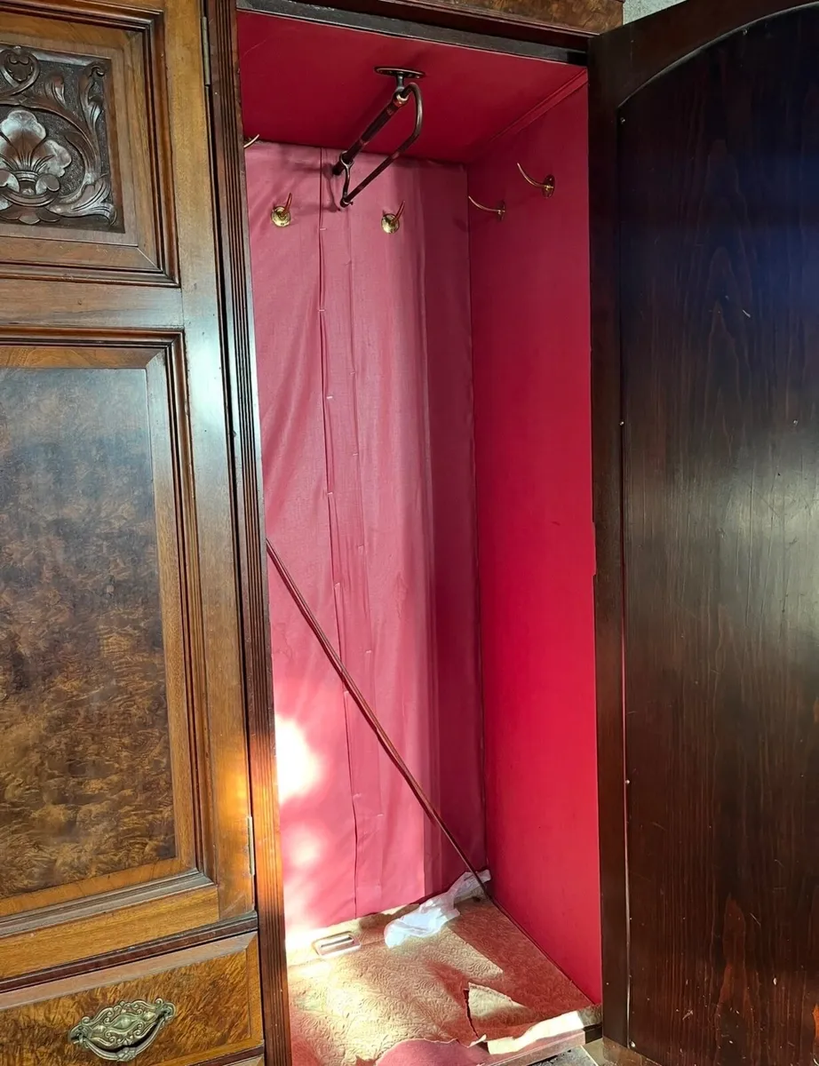 Antique Walnut Wardrobes - Image 3