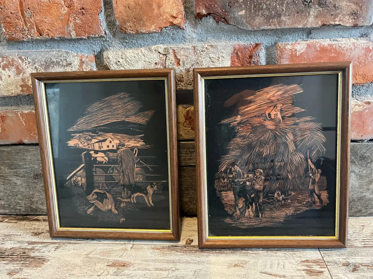 Vintage copper art - Image 1
