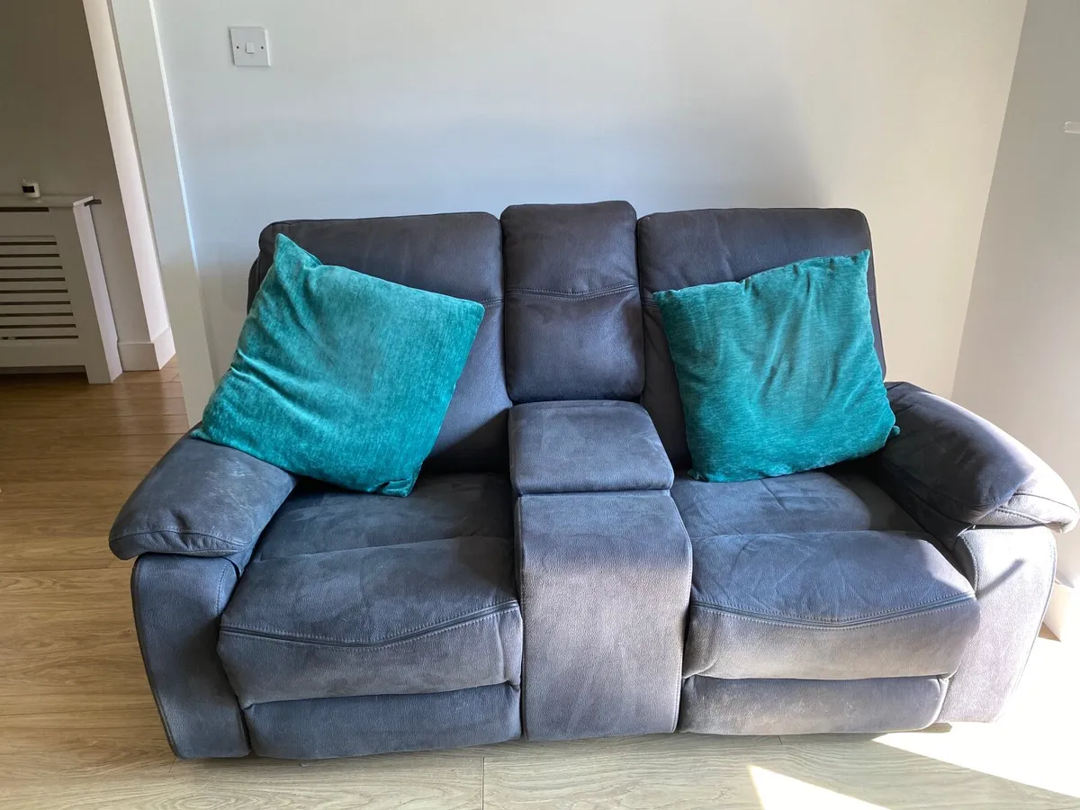 Cinema two seater recliner couch with usb ports - Image 1