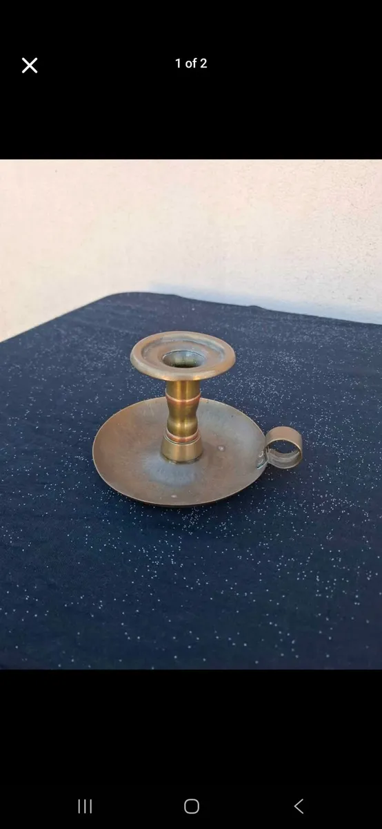 Brass candle holder