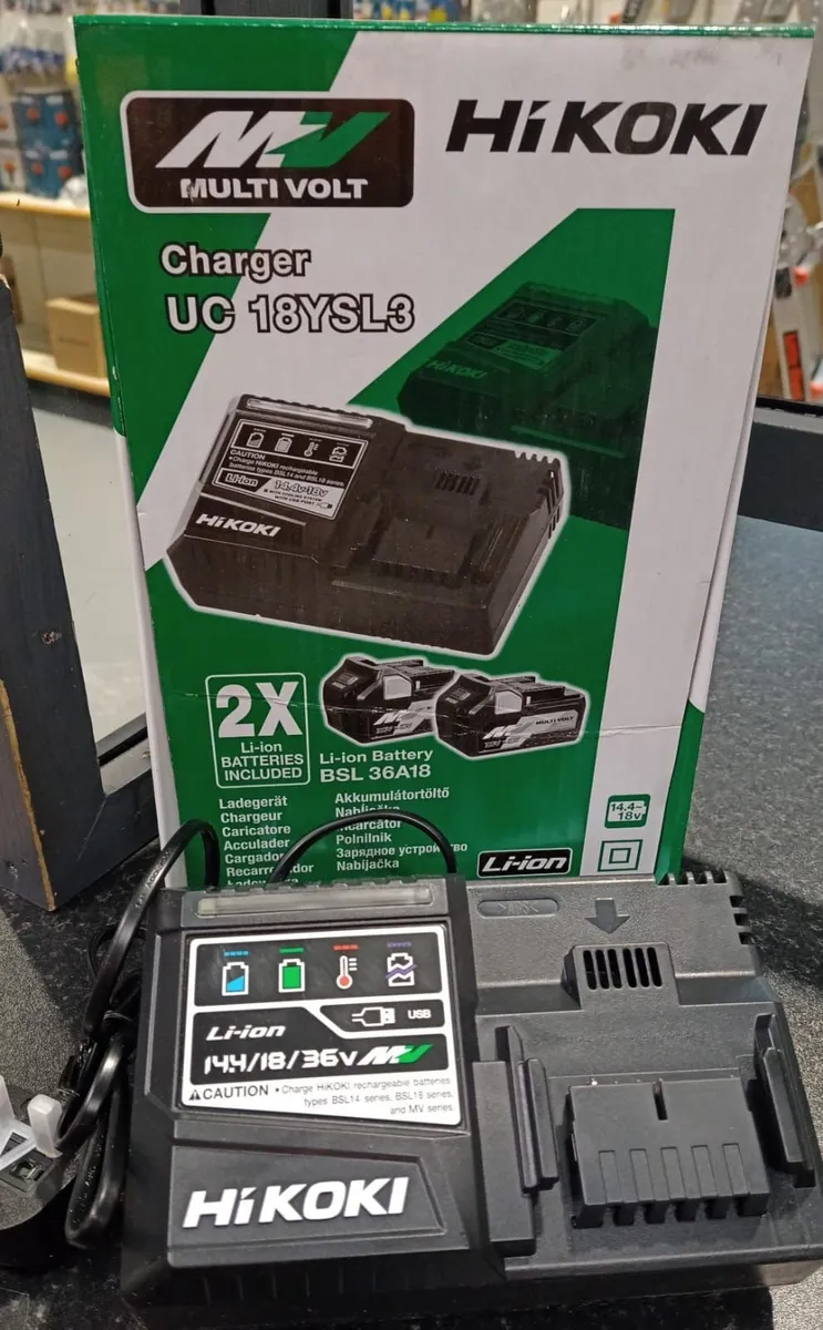 Hikoki battery charger only 14.4 / 18 / 36v - Image 2