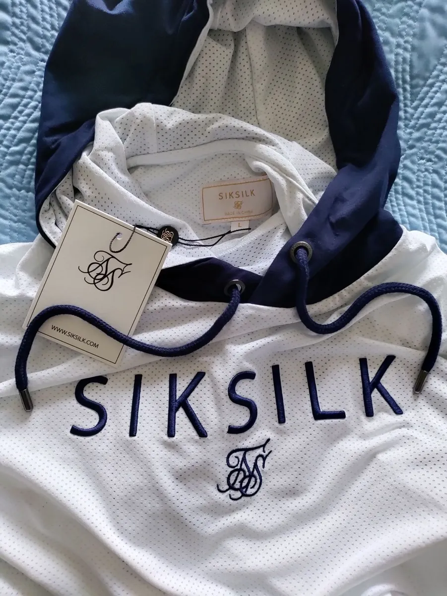 SikSilk Retro Baseball hoodie L New - Image 3