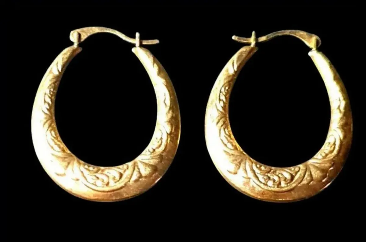 Vintage Hallmarked 9ct Gold Earrings - Image 4