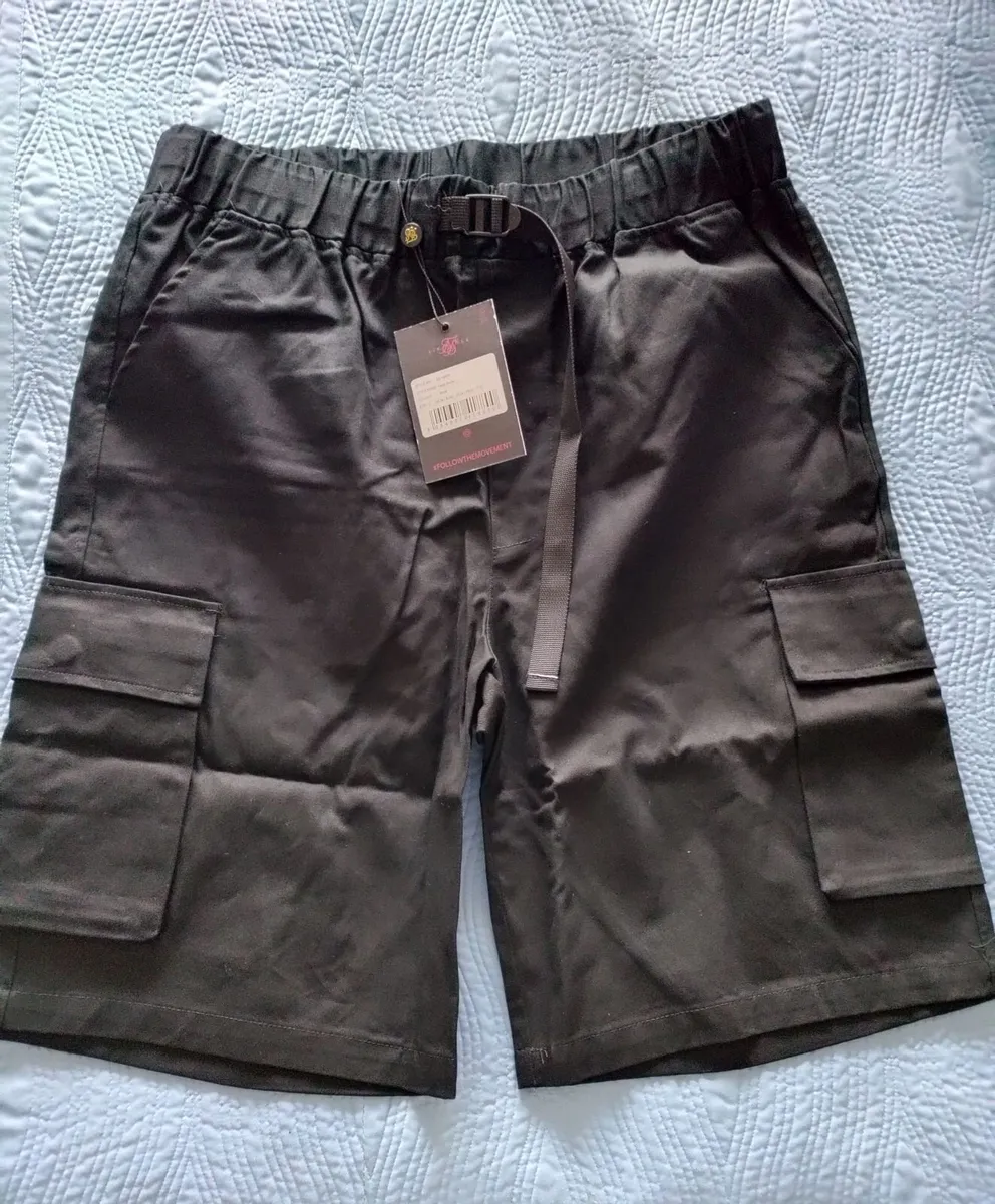 SikSilk X Steve Aoki Cargo shorts L New - Image 1