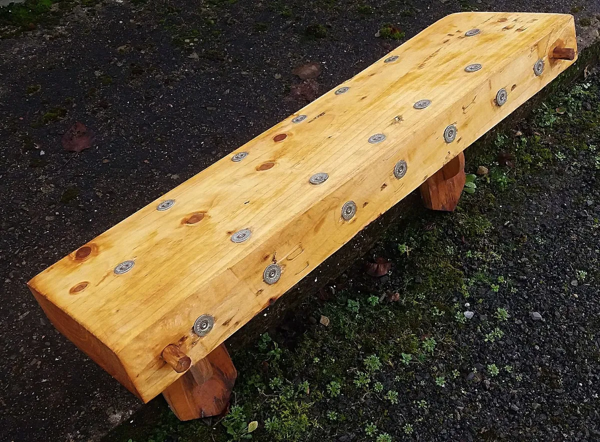 Rustic floating chunky shelf / display - Image 3