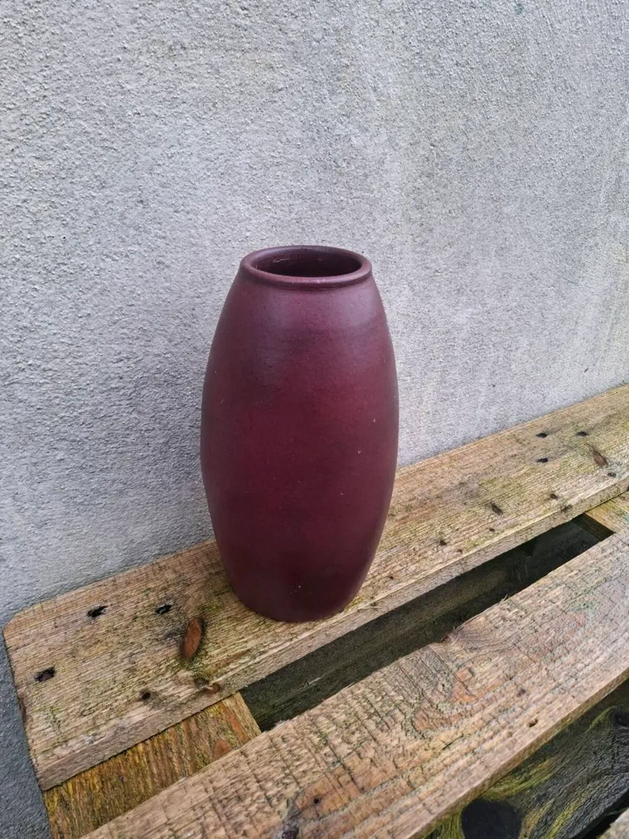 Red pottery vase