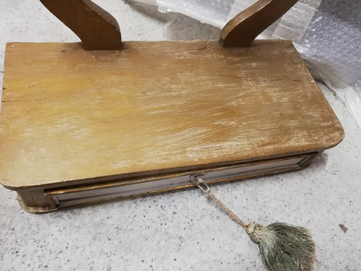 Small shelf with mirror in lacquered wood Vintage - Image 3