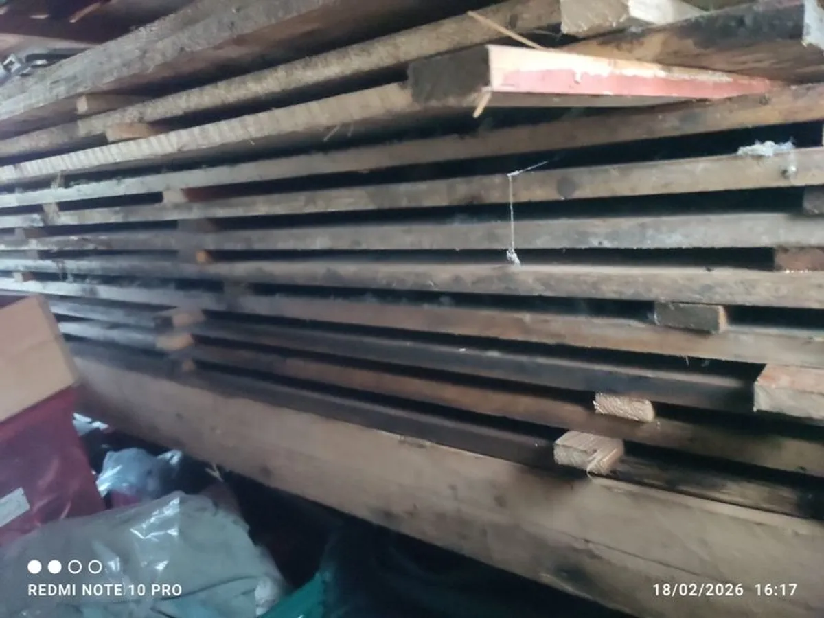 Old Pine Floor Boards - Image 1