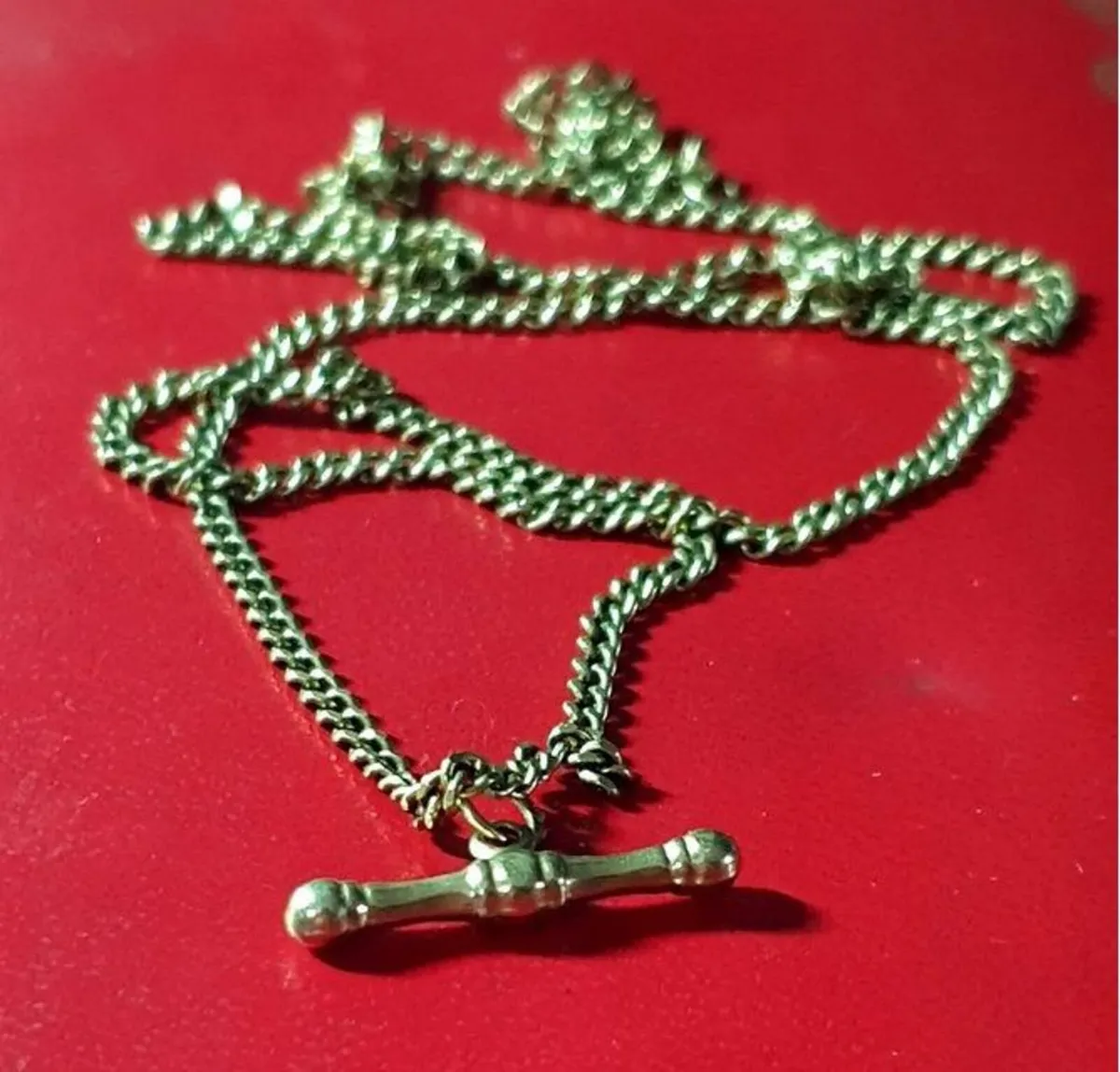 Vintage Hallmarked 9ct Gold 20" Albert Chain - Image 1