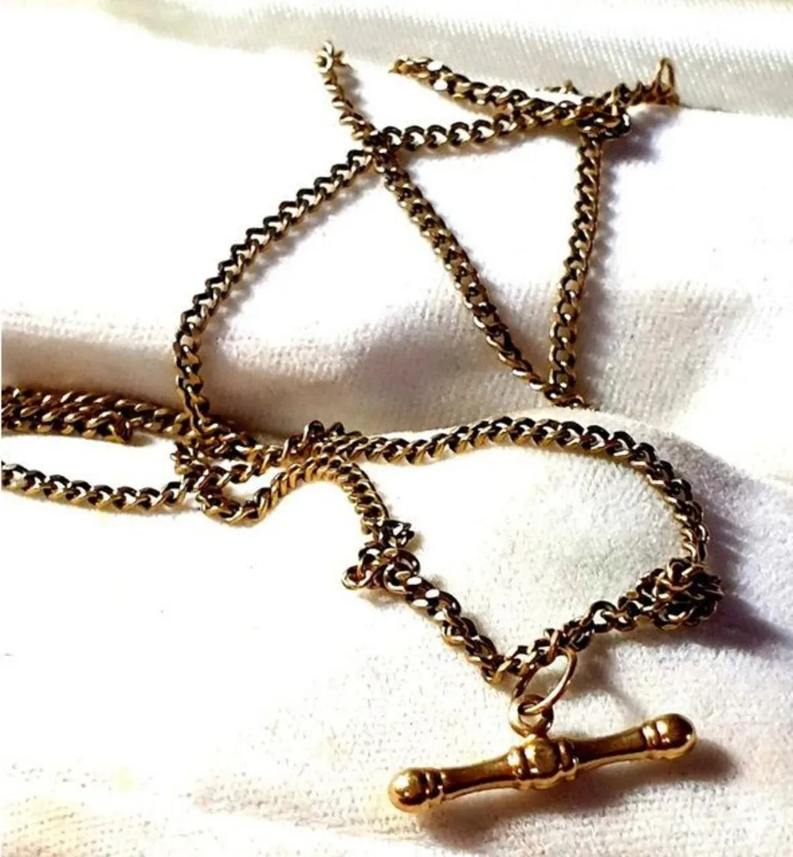 Vintage Hallmarked 9ct Gold 20" Albert Chain - Image 4