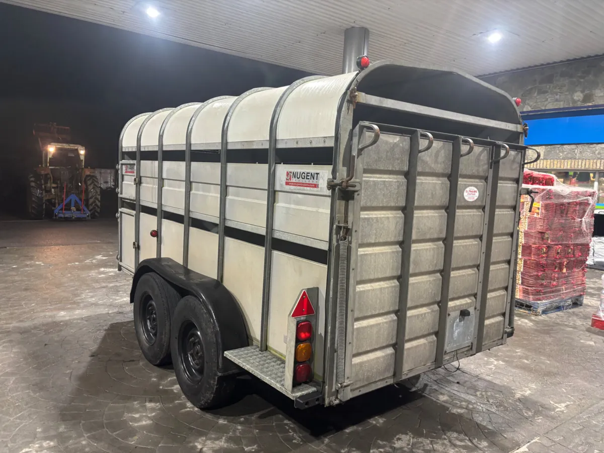 very clean nugent 12ft x 6ft livestock trailer - Image 3