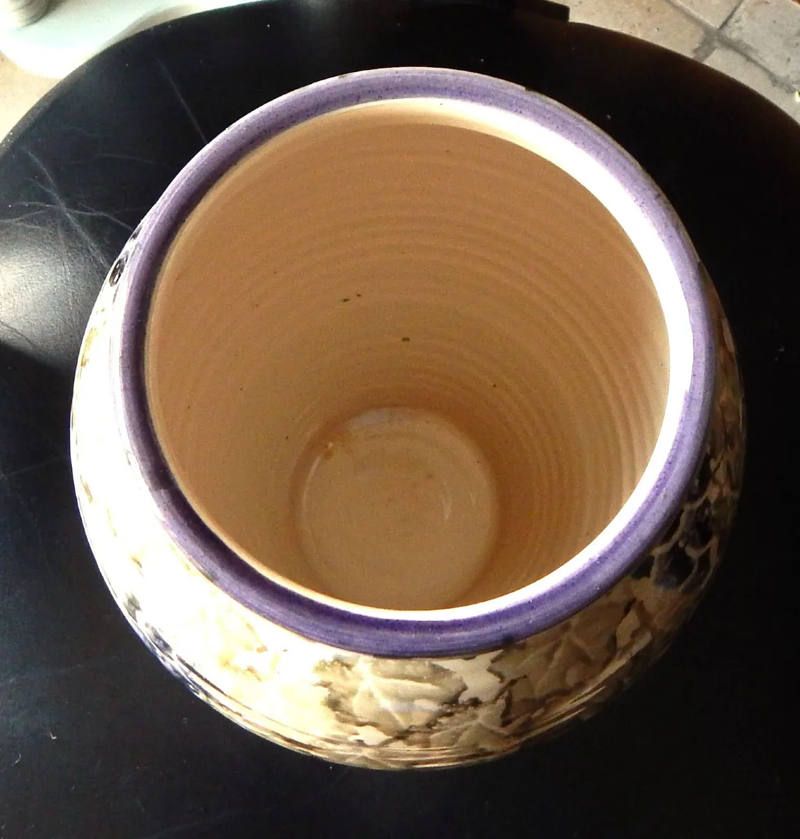 Stamped Studio Pottery Vase - Image 3