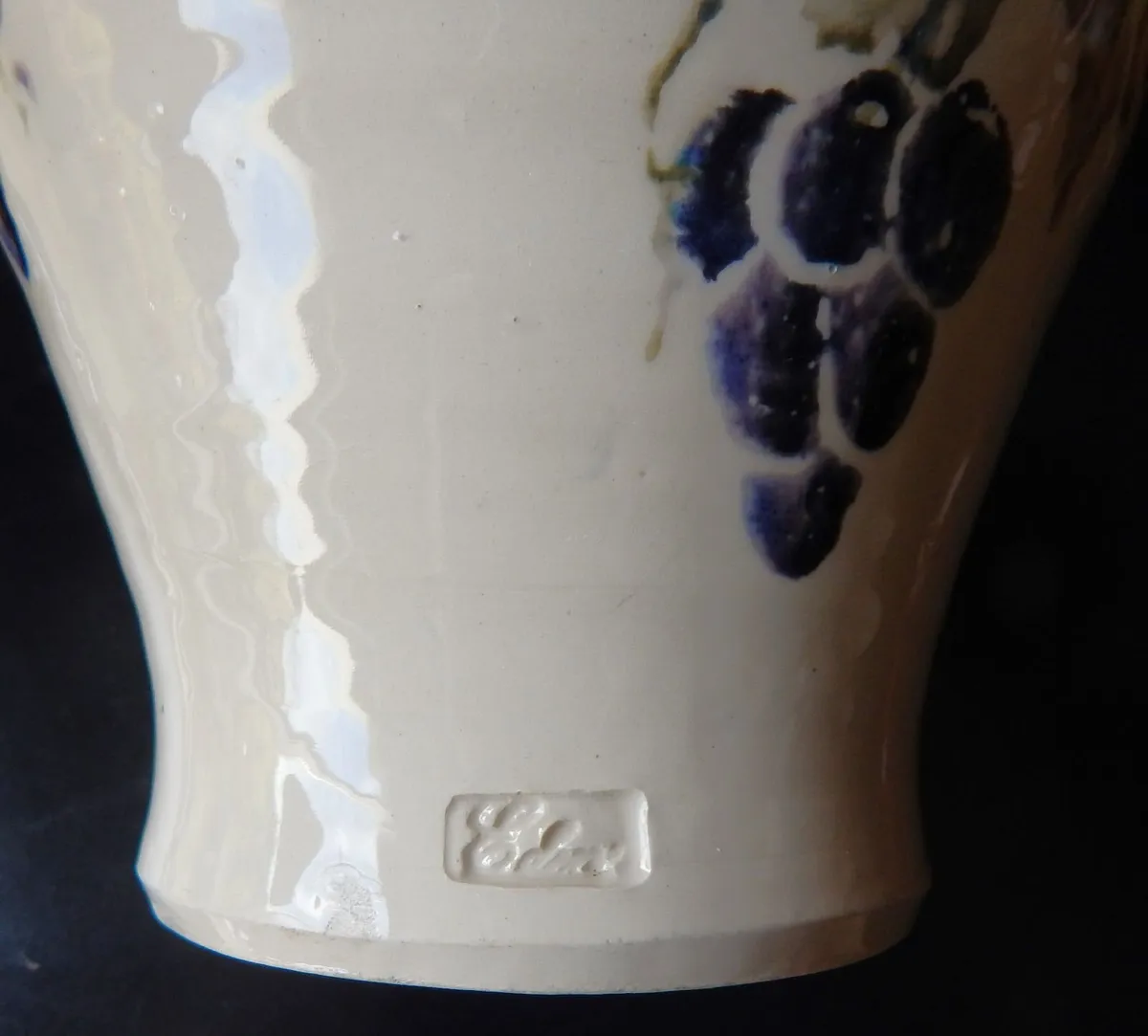 Stamped Studio Pottery Vase - Image 4