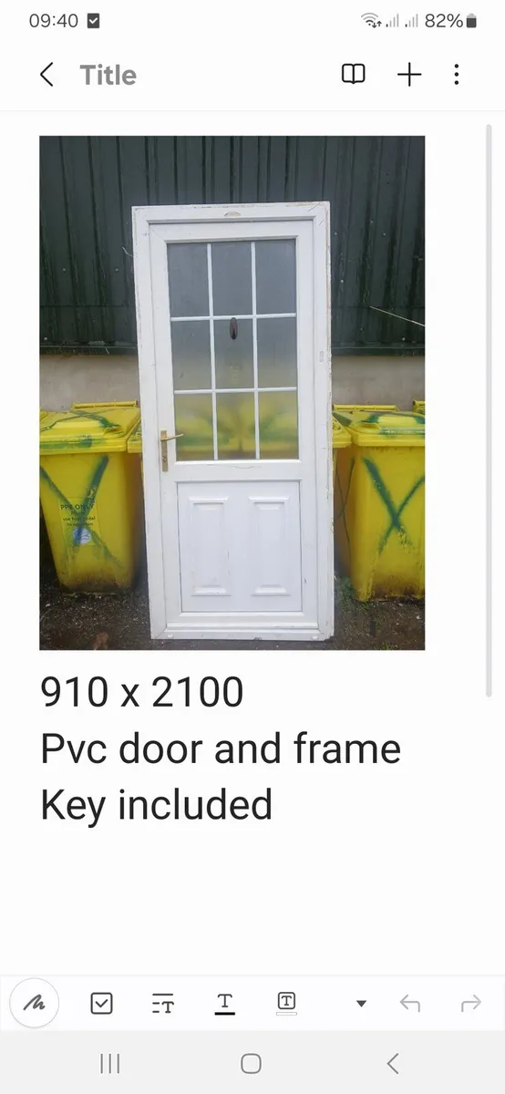Pvc door and frame - Image 2