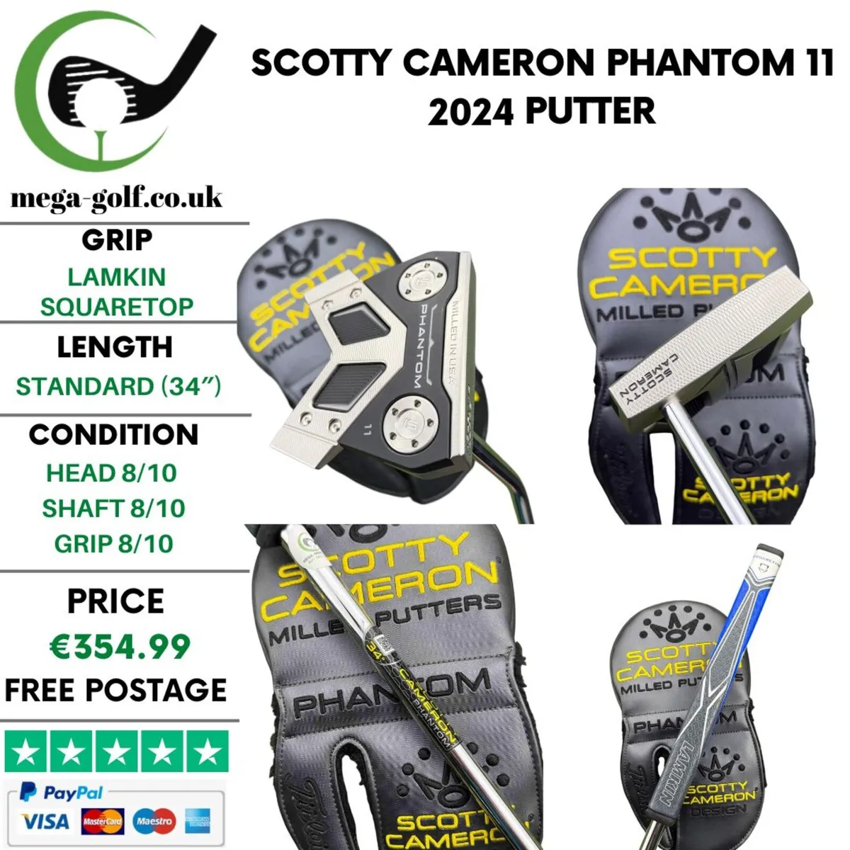 Scotty Cameron Phantom 11 2024 Putter / 34" - Image 1