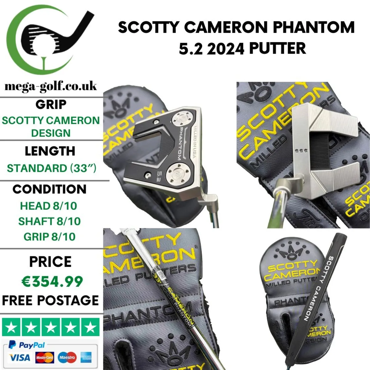 Scotty Cameron Phantom 5.2 2024 Putter / 33" - Image 1