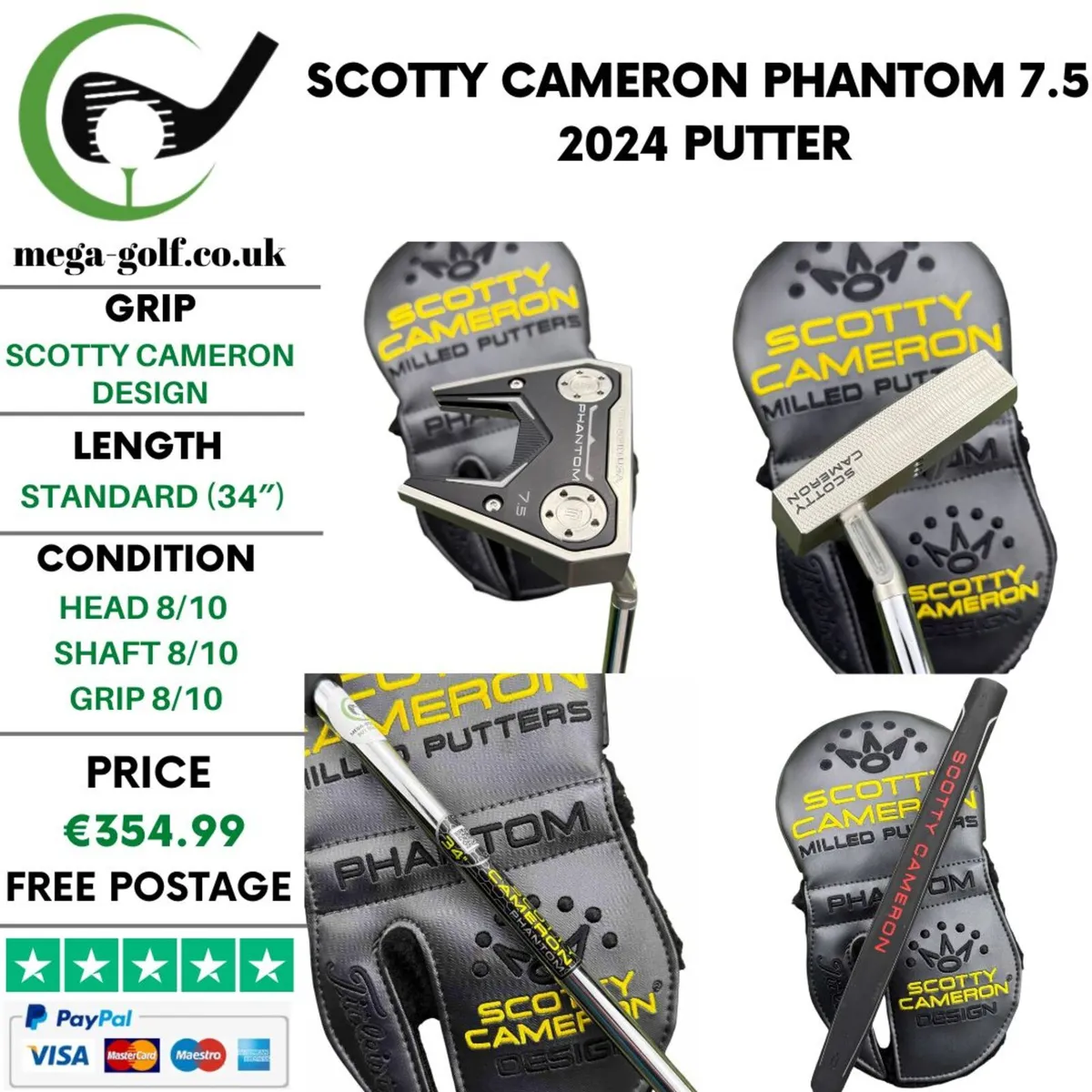 Scotty Cameron Phantom 7.5 2024 Putter / 34" - Image 1