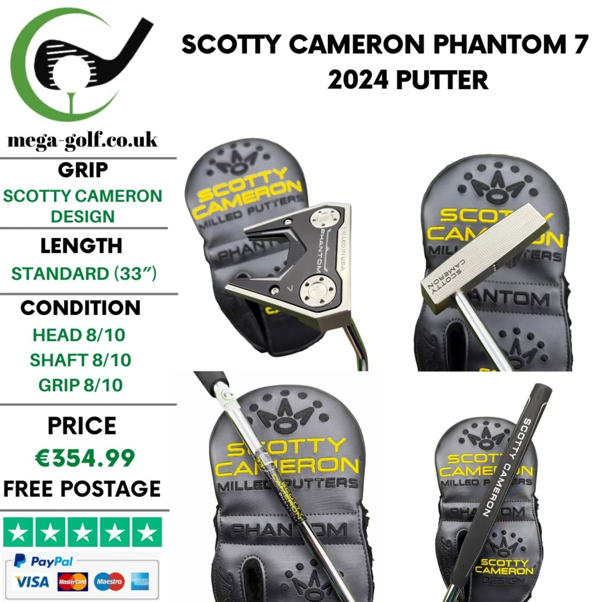 Scotty Cameron Phantom 7 2024 Putter / 33" - Image 1
