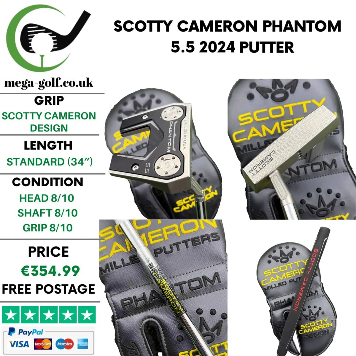 Scotty Cameron Phantom 5.5 2024 Putter / 34" - Image 1