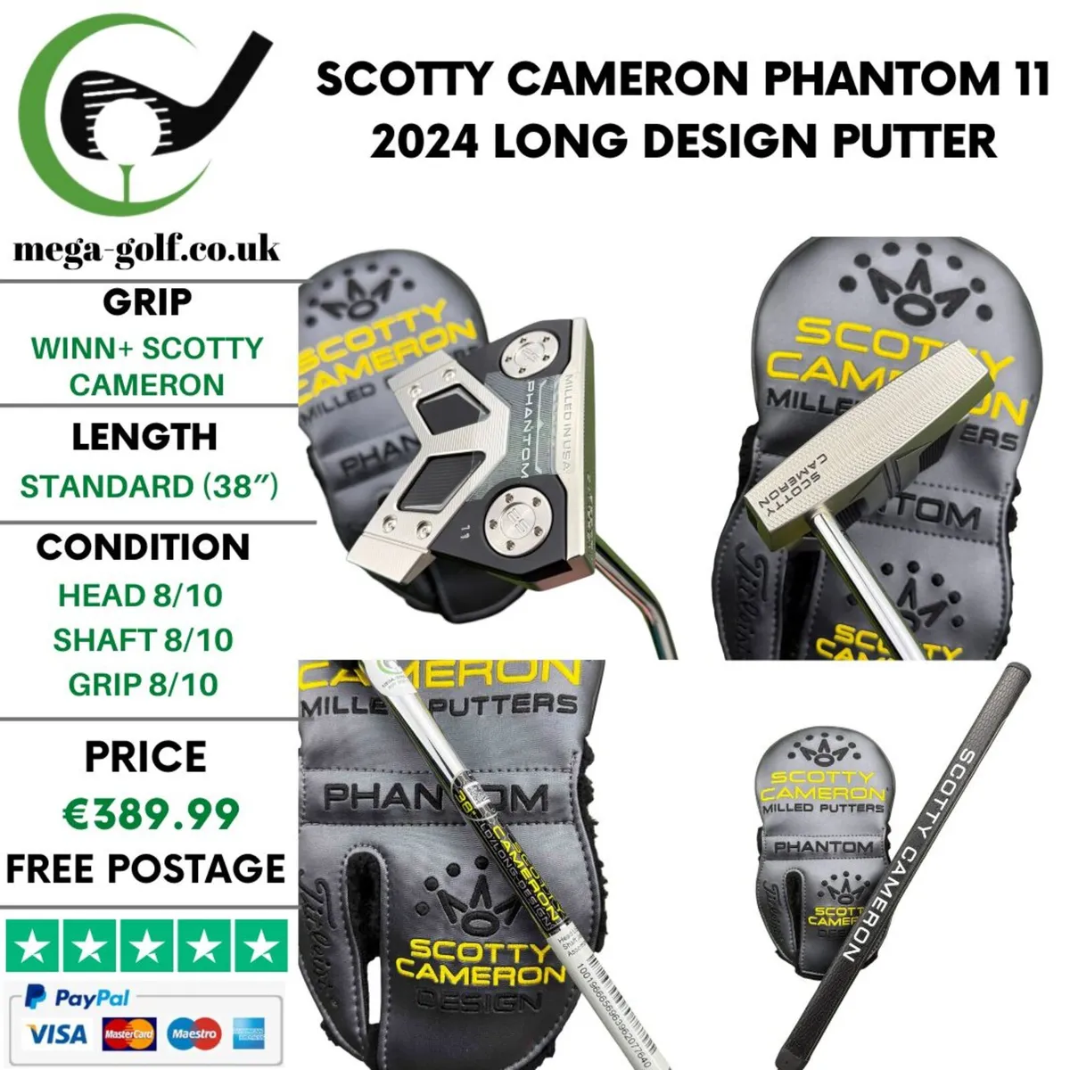 Scotty Cameron Phantom 11 2024 Long Design Putter - Image 1