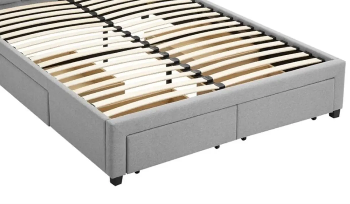 Grey King Size bed frame - Image 2