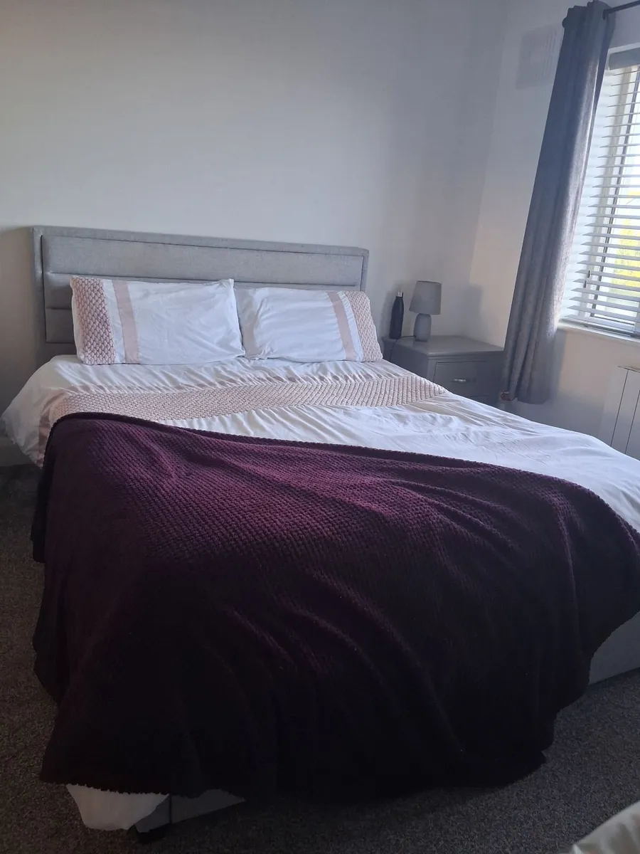 Grey King Size bed frame - Image 1