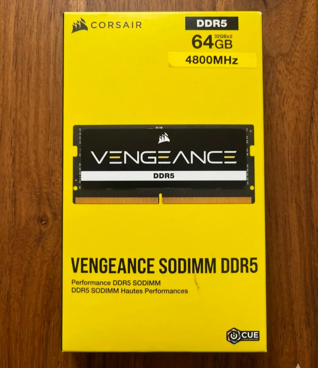 Corsair Vengeance 64GB (2X32GB) 4800 Mhz DDR5 Ram