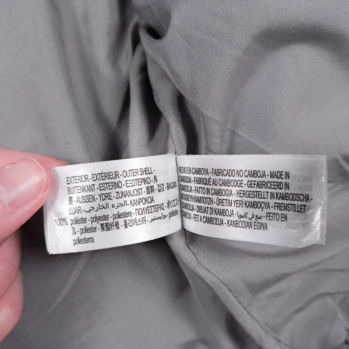 Zara Grey Textured Cropped Zip Up Jacket Size S - Image 2