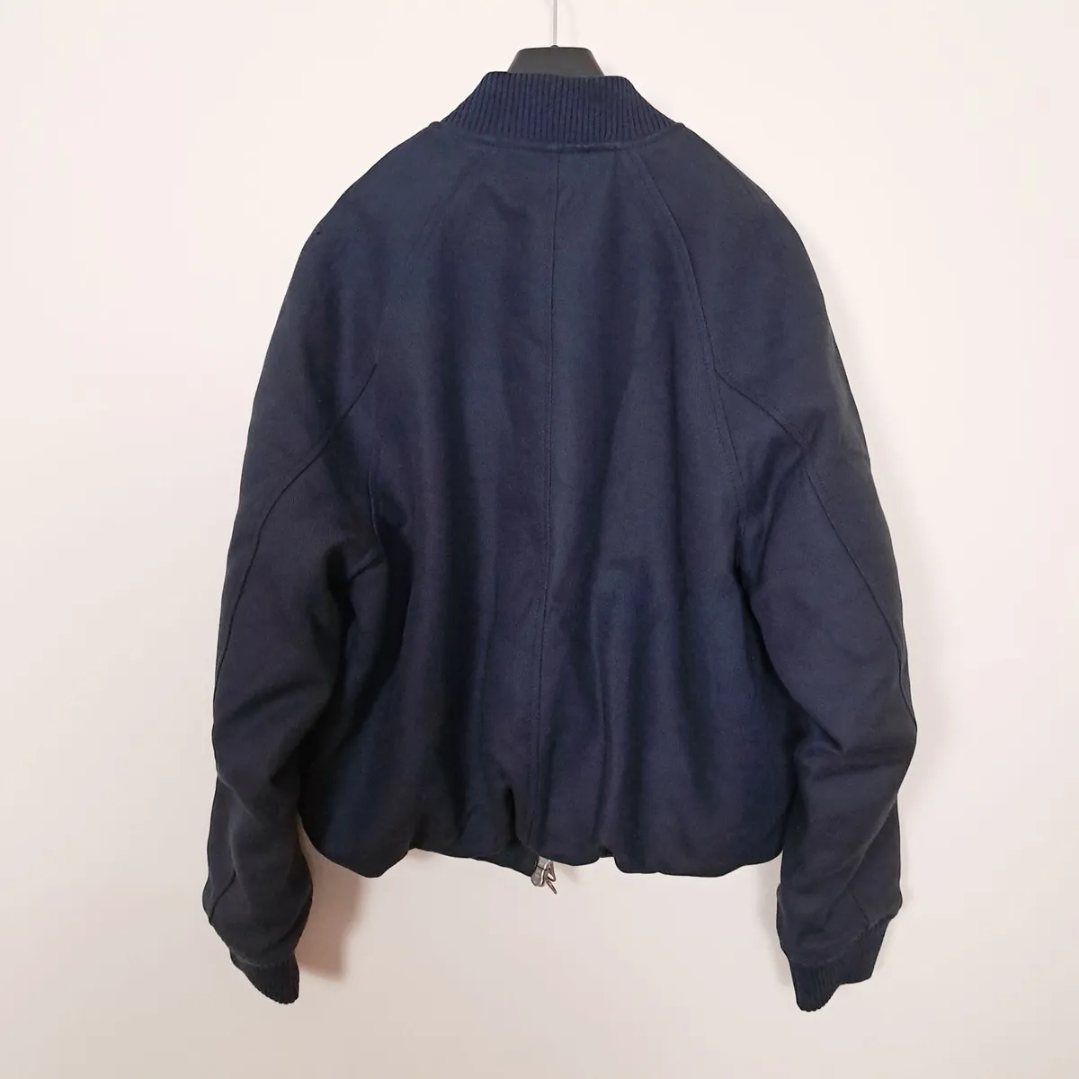 Zara Navy Blue Bomber Jacket Mens Padded Lined M - Image 3