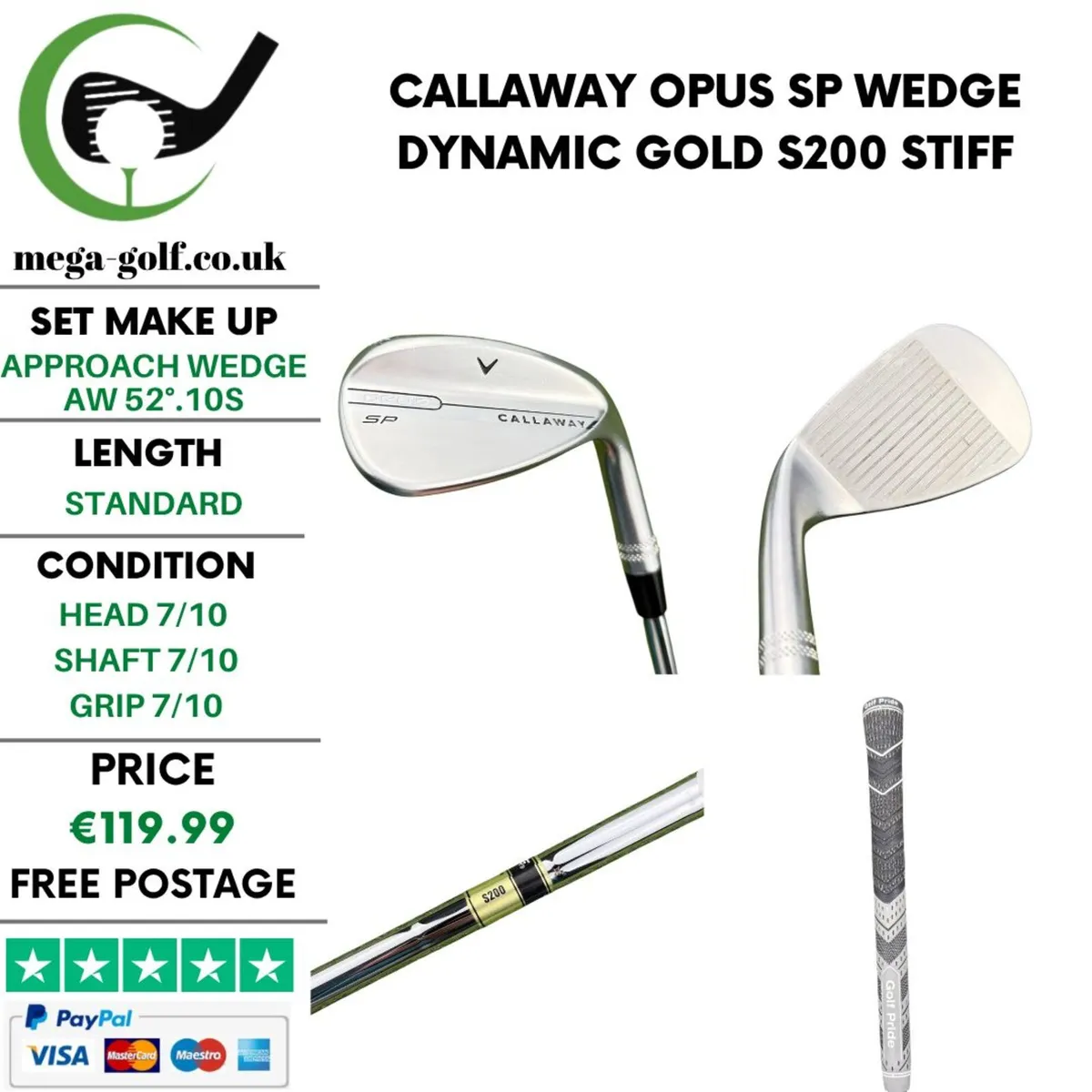 Callaway Opus SP Wedge Aw 52°.10S / Stiff - Image 1