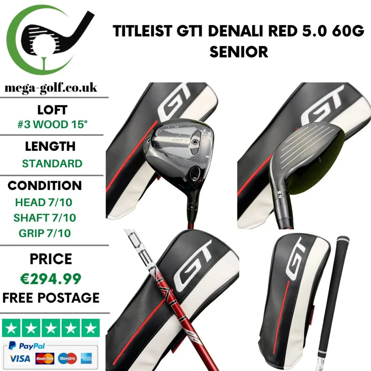 Titleist GT1 #3 Wood 15° / Senior - Image 1